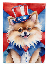 Load image into Gallery viewer, Pomeranian Patriotic American House Flag