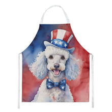 Load image into Gallery viewer, White Poodle Patriotic American Apron – Artist-Designed Kitchen, BBQ &amp; Craft Apron