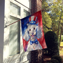 Load image into Gallery viewer, White Poodle Patriotic American House Flag