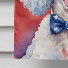 Load image into Gallery viewer, White Poodle Patriotic American House Flag