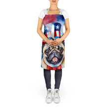 Load image into Gallery viewer, Pug Patriotic American Apron – Artist-Designed Kitchen, BBQ &amp; Craft Apron