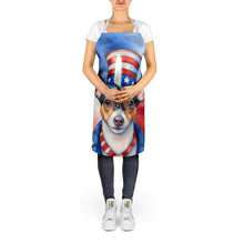 Load image into Gallery viewer, Rat Terrier Patriotic American Apron – Artist-Designed Kitchen, BBQ &amp; Craft Apron