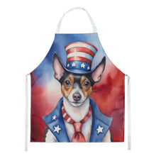 Load image into Gallery viewer, Rat Terrier Patriotic American Apron – Artist-Designed Kitchen, BBQ &amp; Craft Apron