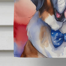Load image into Gallery viewer, Saint Bernard Patriotic American House Flag