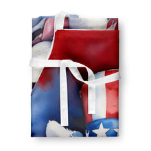 Load image into Gallery viewer, Samoyed Patriotic American Apron – Artist-Designed Kitchen, BBQ &amp; Craft Apron