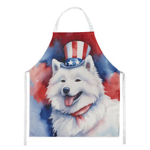 Load image into Gallery viewer, Samoyed Patriotic American Apron – Artist-Designed Kitchen, BBQ &amp; Craft Apron