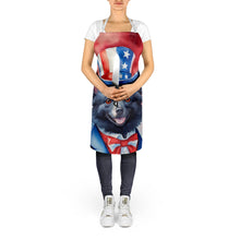 Load image into Gallery viewer, Schipperke Patriotic American Apron – Artist-Designed Kitchen, BBQ &amp; Craft Apron