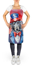 Load image into Gallery viewer, Scottish Deerhound Patriotic American Apron – Artist-Designed Kitchen, BBQ &amp; Craft Apron