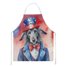 Load image into Gallery viewer, Scottish Deerhound Patriotic American Apron – Artist-Designed Kitchen, BBQ &amp; Craft Apron