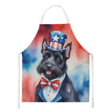 Load image into Gallery viewer, Scottish Terrier Patriotic American Apron – Artist-Designed Kitchen, BBQ &amp; Craft Apron