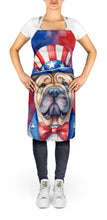 Load image into Gallery viewer, Shar Pei Patriotic American Apron – Artist-Designed Kitchen, BBQ &amp; Craft Apron