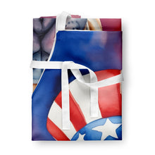 Load image into Gallery viewer, Shar Pei Patriotic American Apron – Artist-Designed Kitchen, BBQ &amp; Craft Apron