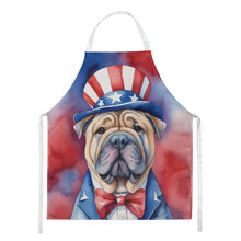 Load image into Gallery viewer, Shar Pei Patriotic American Apron – Artist-Designed Kitchen, BBQ &amp; Craft Apron