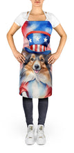 Load image into Gallery viewer, Sheltie Patriotic American Apron – Artist-Designed Kitchen, BBQ &amp; Craft Apron