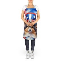 Load image into Gallery viewer, Sheltie Patriotic American Apron – Artist-Designed Kitchen, BBQ &amp; Craft Apron