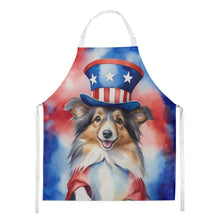Load image into Gallery viewer, Sheltie Patriotic American Apron – Artist-Designed Kitchen, BBQ &amp; Craft Apron
