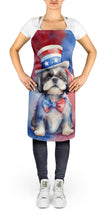 Load image into Gallery viewer, Shih Tzu Patriotic American Apron – Artist-Designed Kitchen, BBQ &amp; Craft Apron