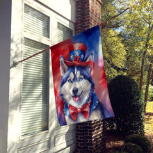 Load image into Gallery viewer, Siberian Husky Patriotic American House Flag