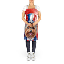 Load image into Gallery viewer, Silky Terrier Patriotic American Apron – Artist-Designed Kitchen, BBQ &amp; Craft Apron