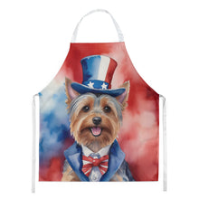 Load image into Gallery viewer, Silky Terrier Patriotic American Apron – Artist-Designed Kitchen, BBQ &amp; Craft Apron