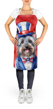 Load image into Gallery viewer, Skye Terrier Patriotic American Apron – Artist-Designed Kitchen, BBQ &amp; Craft Apron