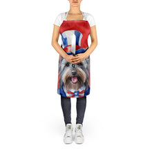 Load image into Gallery viewer, Skye Terrier Patriotic American Apron – Artist-Designed Kitchen, BBQ &amp; Craft Apron