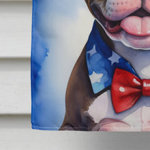 Load image into Gallery viewer, Staffordshire Bull Terrier Patriotic American House Flag