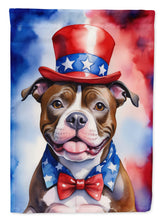 Load image into Gallery viewer, Staffordshire Bull Terrier Patriotic American House Flag