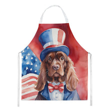 Load image into Gallery viewer, Sussex Spaniel Patriotic American Apron – Artist-Designed Kitchen, BBQ &amp; Craft Apron