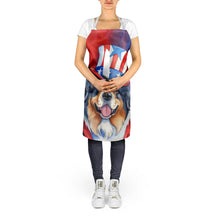 Load image into Gallery viewer, Tibetan Mastiff Patriotic American Apron – Artist-Designed Kitchen, BBQ &amp; Craft Apron