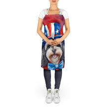 Load image into Gallery viewer, Tibetan Terrier Patriotic American Apron – Artist-Designed Kitchen, BBQ &amp; Craft Apron