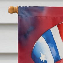 Load image into Gallery viewer, Tibetan Terrier Patriotic American House Flag