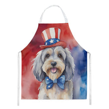 Load image into Gallery viewer, Tibetan Terrier Patriotic American Apron – Artist-Designed Kitchen, BBQ &amp; Craft Apron