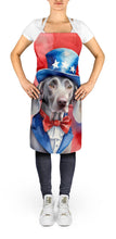 Load image into Gallery viewer, Weimaraner Patriotic American Apron – Artist-Designed Kitchen, BBQ &amp; Craft Apron