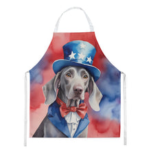 Load image into Gallery viewer, Weimaraner Patriotic American Apron – Artist-Designed Kitchen, BBQ &amp; Craft Apron