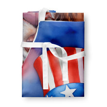 Load image into Gallery viewer, Welsh Springer Spaniel Patriotic American Apron – Artist-Designed Kitchen, BBQ &amp; Craft Apron