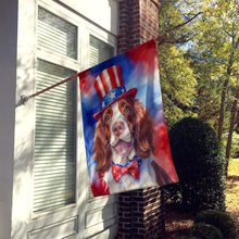Load image into Gallery viewer, Welsh Springer Spaniel Patriotic American House Flag