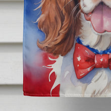 Load image into Gallery viewer, Welsh Springer Spaniel Patriotic American House Flag