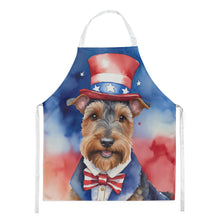 Load image into Gallery viewer, Welsh Terrier Patriotic American Apron – Artist-Designed Kitchen, BBQ &amp; Craft Apron