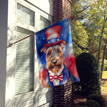 Load image into Gallery viewer, Welsh Terrier Patriotic American House Flag