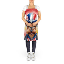 Load image into Gallery viewer, Welsh Terrier Patriotic American Apron – Artist-Designed Kitchen, BBQ &amp; Craft Apron