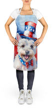 Load image into Gallery viewer, Westie Patriotic American Apron – Artist-Designed Kitchen, BBQ &amp; Craft Apron