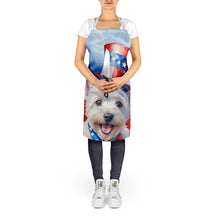 Load image into Gallery viewer, Westie Patriotic American Apron – Artist-Designed Kitchen, BBQ &amp; Craft Apron