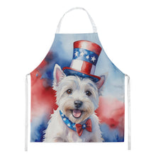 Load image into Gallery viewer, Westie Patriotic American Apron – Artist-Designed Kitchen, BBQ &amp; Craft Apron