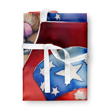 Load image into Gallery viewer, Wheaten Terrier Patriotic American Apron – Artist-Designed Kitchen, BBQ &amp; Craft Apron
