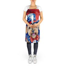 Load image into Gallery viewer, Wheaten Terrier Patriotic American Apron – Artist-Designed Kitchen, BBQ &amp; Craft Apron