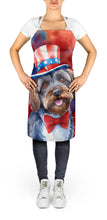 Load image into Gallery viewer, Wirehaired Pointing Griffon Patriotic American Apron – Artist-Designed Kitchen, BBQ &amp; Craft Apron