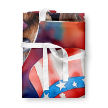 Load image into Gallery viewer, Wirehaired Pointing Griffon Patriotic American Apron – Artist-Designed Kitchen, BBQ &amp; Craft Apron