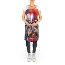 Load image into Gallery viewer, Wirehaired Pointing Griffon Patriotic American Apron – Artist-Designed Kitchen, BBQ &amp; Craft Apron