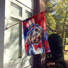 Load image into Gallery viewer, Wirehaired Pointing Griffon Patriotic American House Flag